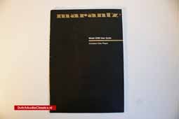 Sold: Marantz CD80 user manual