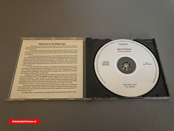 Polygram Philips Demonstration Sampler Compact Disc