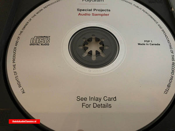 Polygram Philips Demonstration Sampler Compact Disc