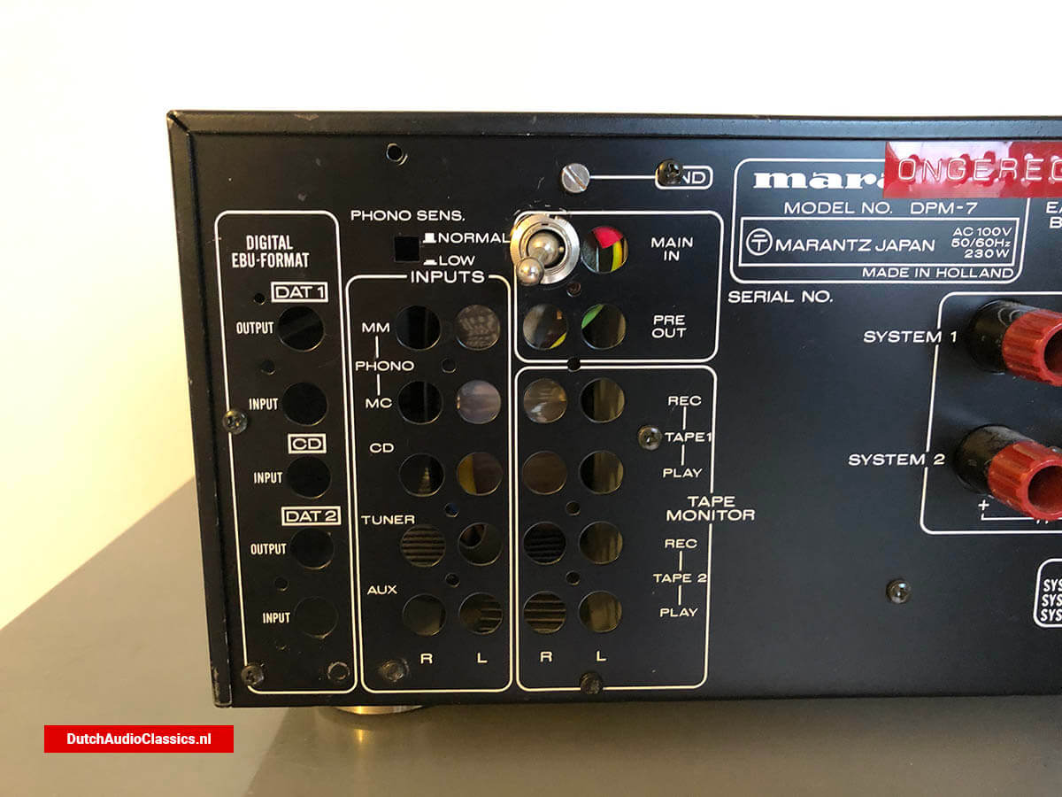 Marantz DPM7 Amplifier prototype