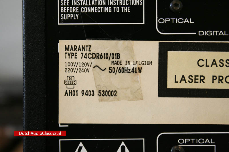 Marantz CDR610 cd recorder