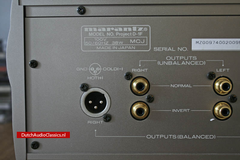 Marantz Project D1 2x TDA1541 S1 double crown