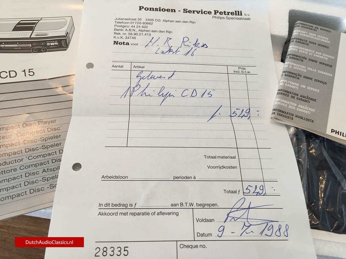 Philips CD15 portable cdplayer