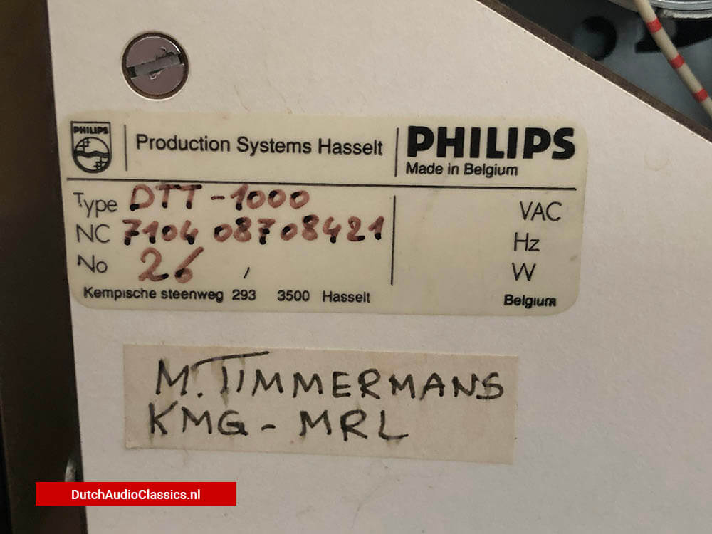 Philips DTT1000 DCC trainingstool prototype