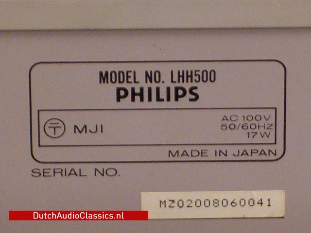 Philips lhh500 cdplayer