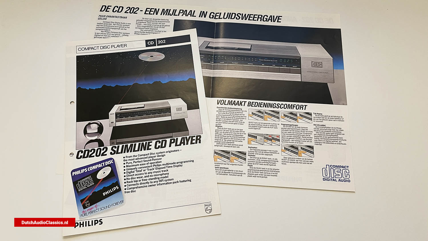 Dealer information leaflet Philips CD202