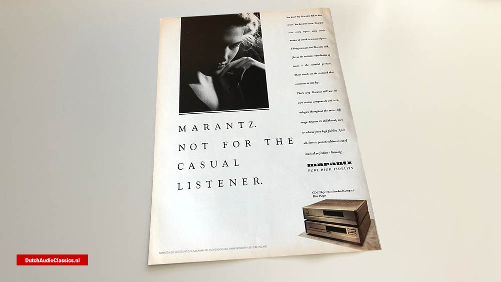 Marantz CD12 advertisement