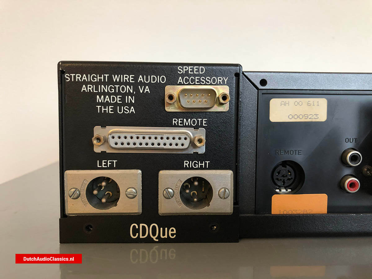 Straight Wire Audio CDQue broadcast cdplayer