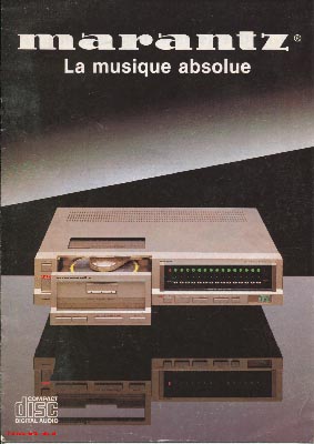 Marantz CD63 cdplayer 1983 French Brochure PDF - Marantz