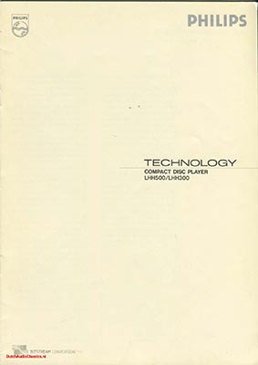 Philips LHH500 1989 technical brochure Japanese PDF - Philips