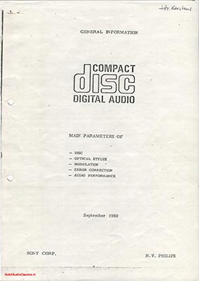 Philips Compact Disc Digital Audio General Information 1980 PDF - Philips