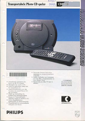 Philips CDF100 portable photo cdplayer 1993 product information PDF v2 - Philips