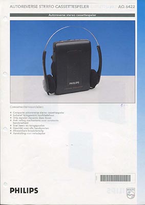 Philips AQ6422 Portable cassetteplayer 1993 product information PDF - Philips