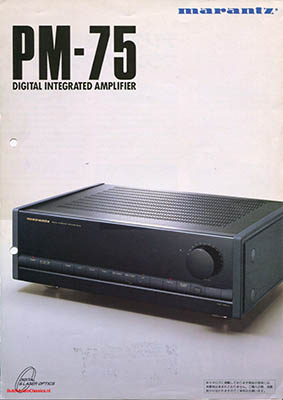 Marantz PM75 Digital Amplifier TDA1541 1989 Japanese brochure PDF - Marantz