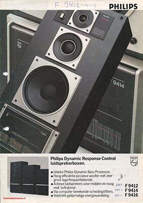 Philips F9416 Speaker product information 1983 Dutch PDF - Philips